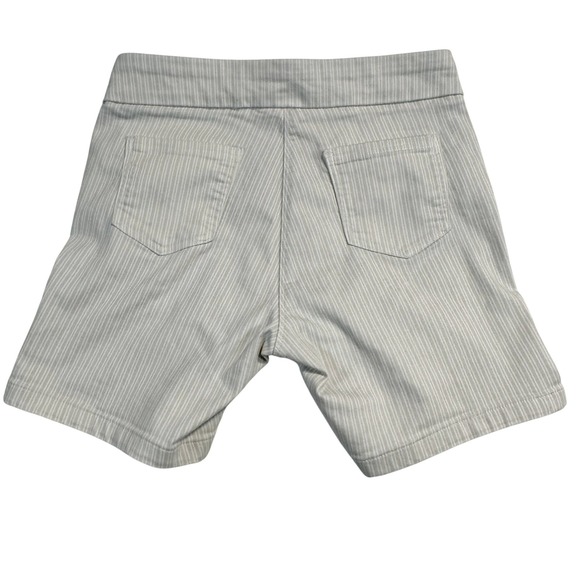 Vintage 00s 90s Liz Claiborne Women Amber Striped Pull On Shorts Size 10 - Picture 6 of 6